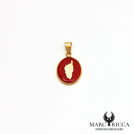 Pendentif Corse & pâte de corail