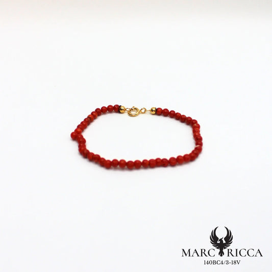 Bracelet perles corail 3 mm