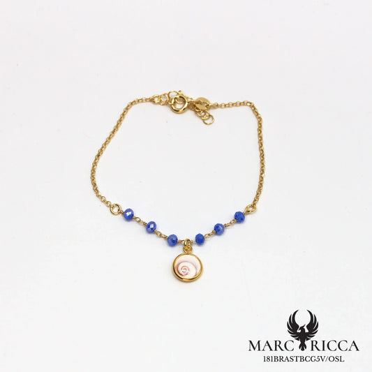 Bracelet œil de Sainte Lucie et cristal