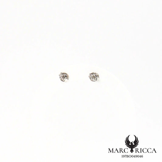 Boucles d'oreilles clous fleurs zirconium