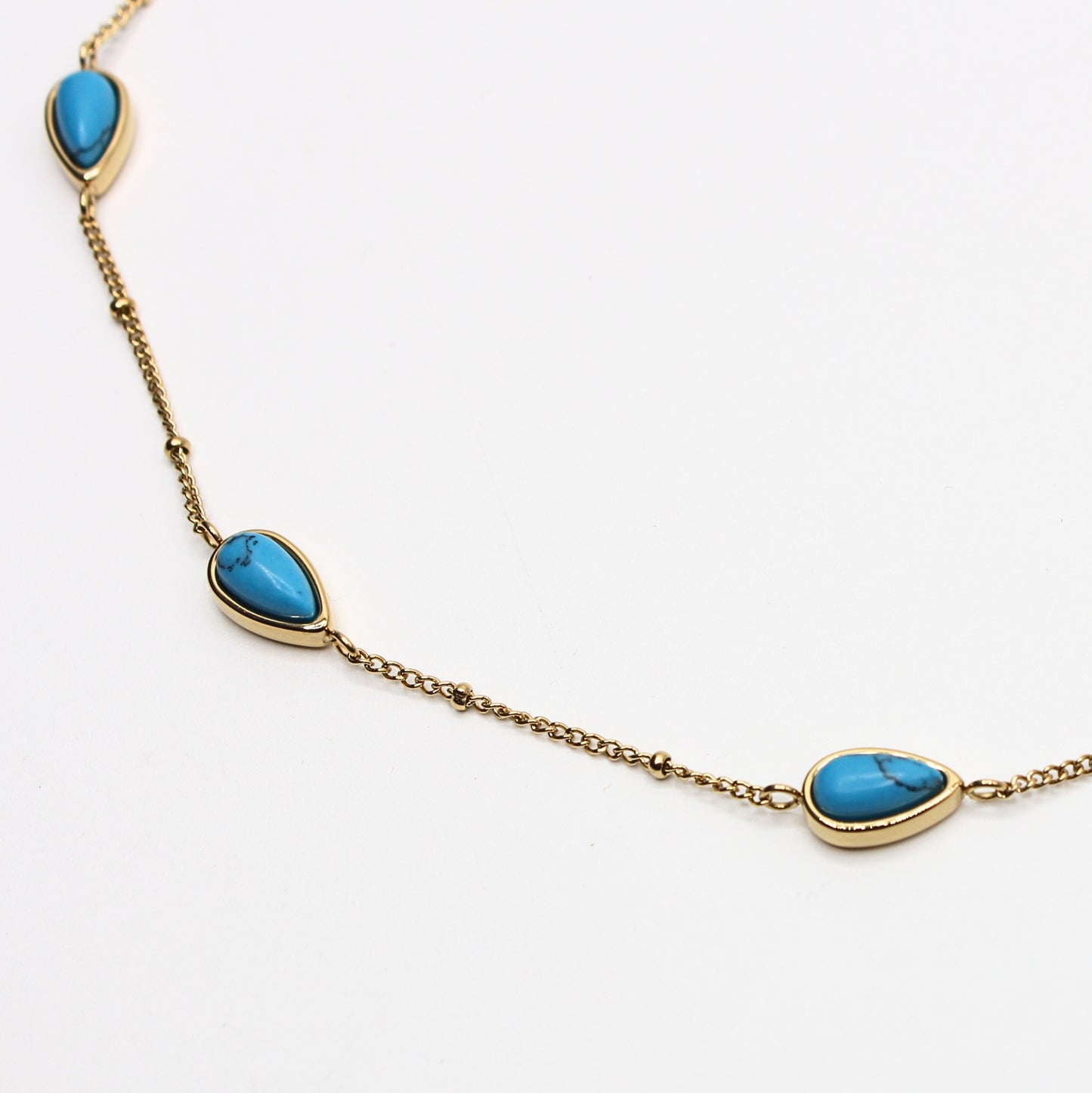 Collier avec pierre Turquoise - LIU°JO