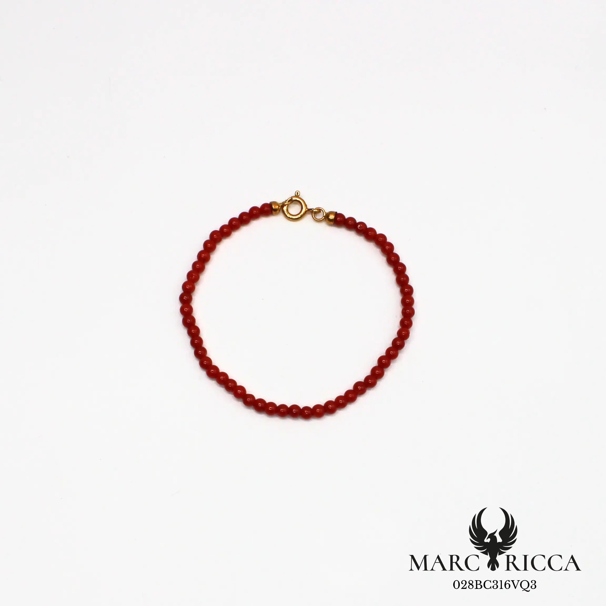Bracelet perles de corail 3 mm