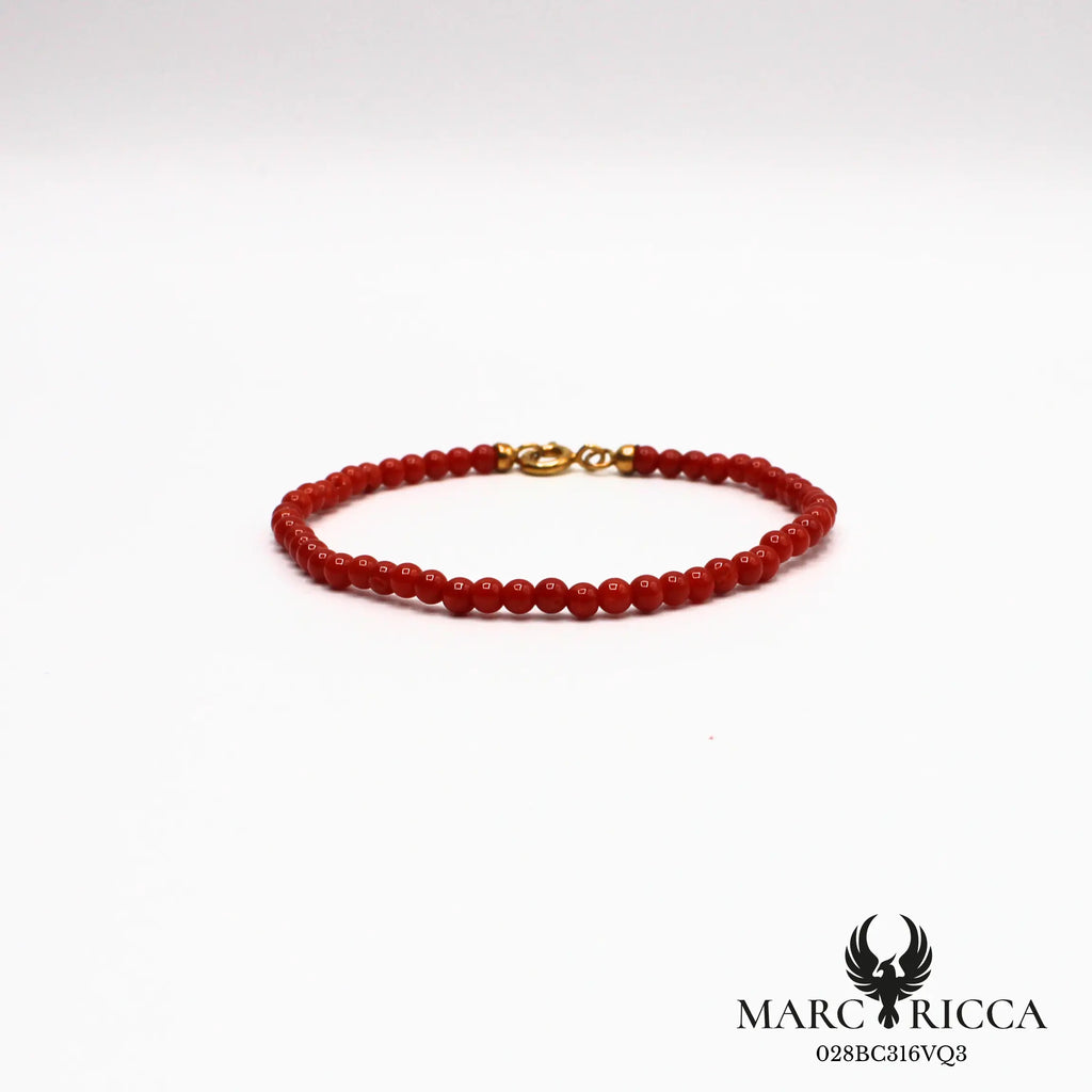 Bracelet perles de corail 3 mm