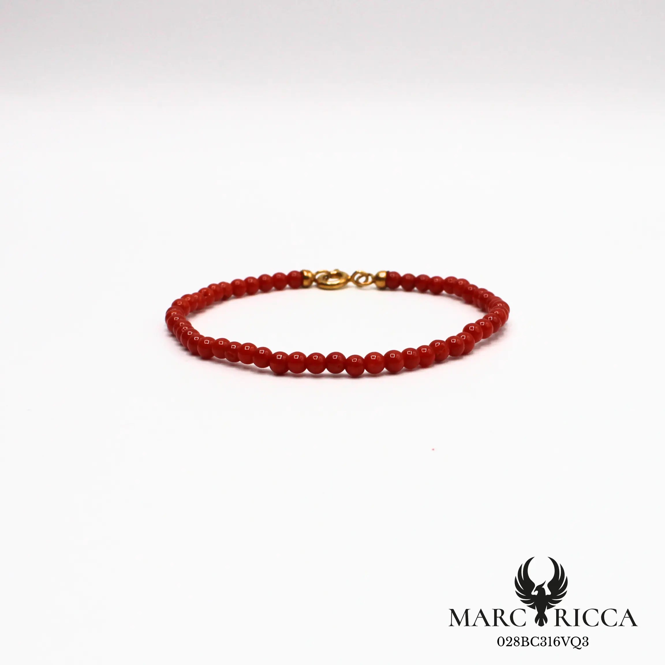 Bracelet perles de corail 3 mm