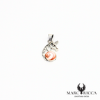 Pendentif licorne en vermeil ou argent avec œil de Sainte Lucie