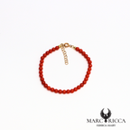 Bracelet perles de corail 4 mm