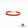 Bracelet perles de corail 4 mm