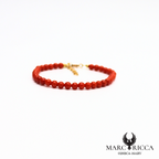 Bracelet perles de corail 4 mm