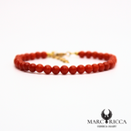 Bracelet perles de corail 4 mm