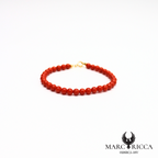 Bracelet perles de corail 5 mm