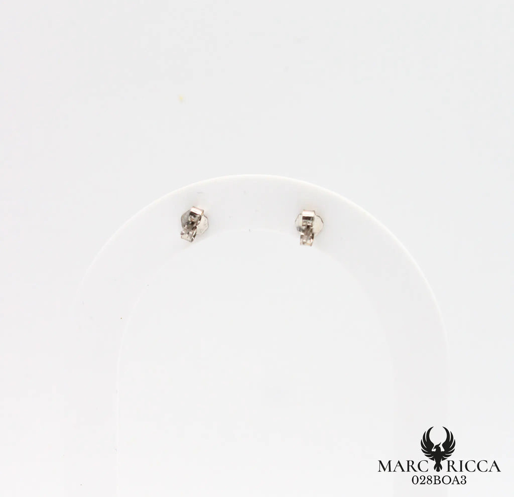 Boucles d'oreilles clous perles corail
