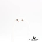 Boucles d'oreilles clous corail ovale