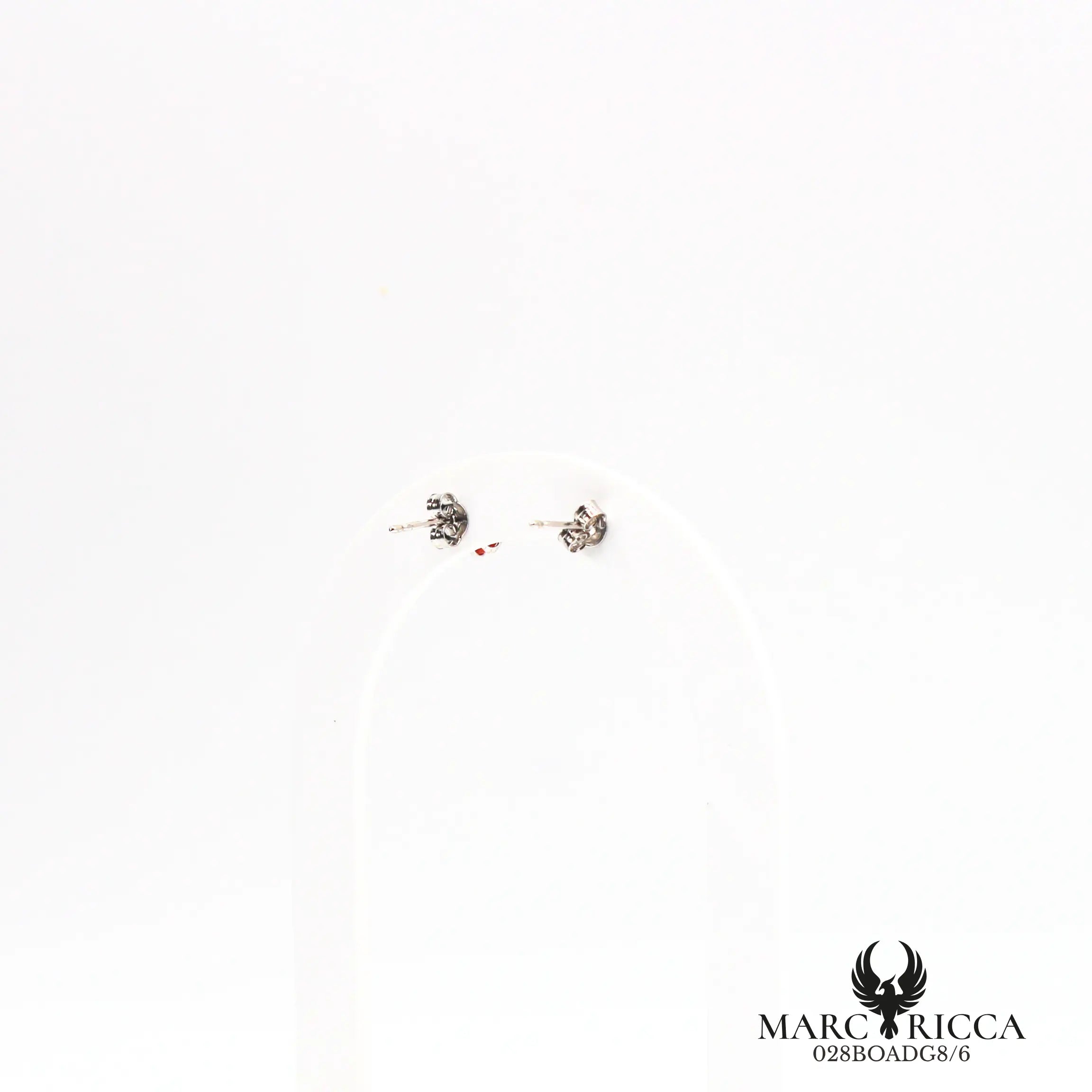 Boucles d'oreilles clous corail ovale