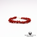 Bracelet Argent Cupolino Corail Rouge