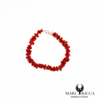 Bracelet Argent Cupolino Corail Rouge