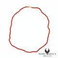 Collier perles de corail