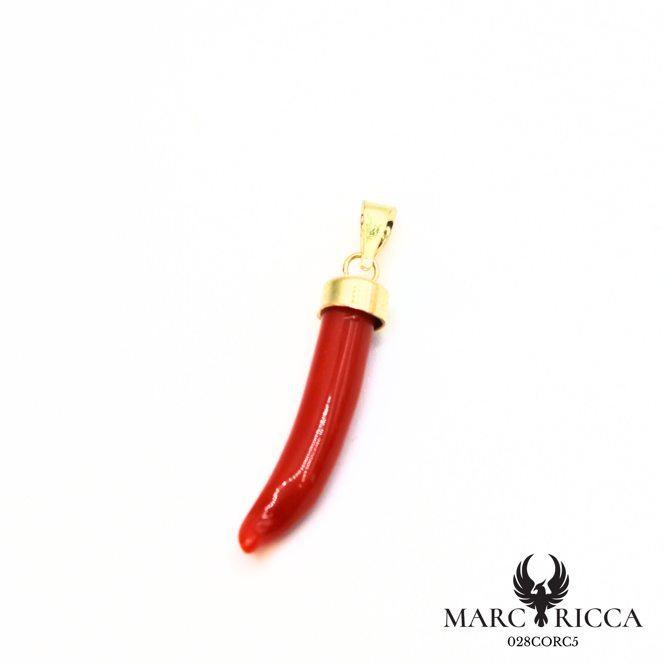Pendentif corne en OR 750/1000
