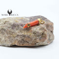 Pendentif Argent Corne en Corail Etoile