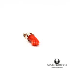 Pendentif Argent Main Festonné Corail Rouge