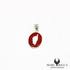 Pendentif  Corse & pâte de corail
