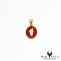 Pendentif  Corse & pâte de corail