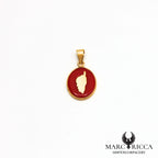 Pendentif  Corse & pâte de corail