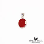 Pendentif  Corse & pâte de corail