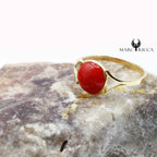 Bague Or Corail Ronde