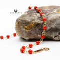 Bracelet Or Gigi Corail Rouge