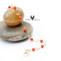 Bracelet Or Perles & Corail