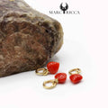 Pendentif Or Cœur Corail Tigé 18 Carats