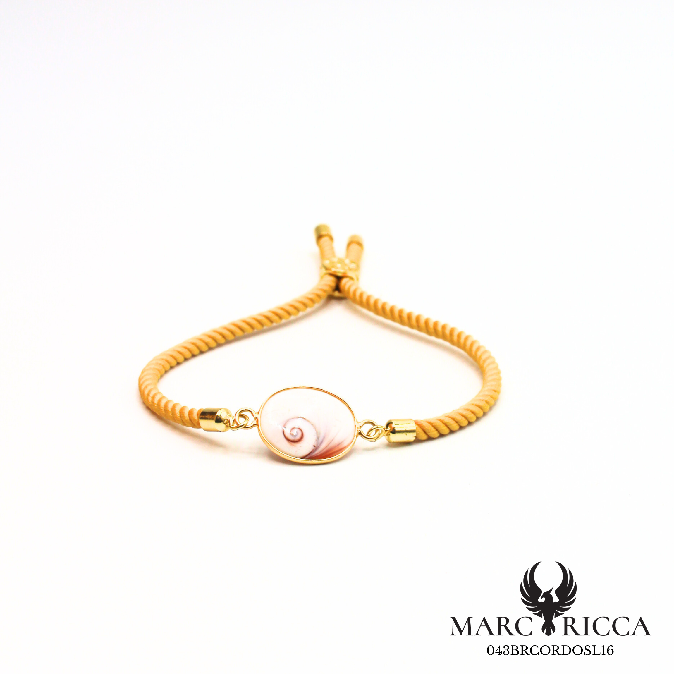 Bracelet Argent ou Vermeil & laiton œil de Sainte-Lucie Rouge