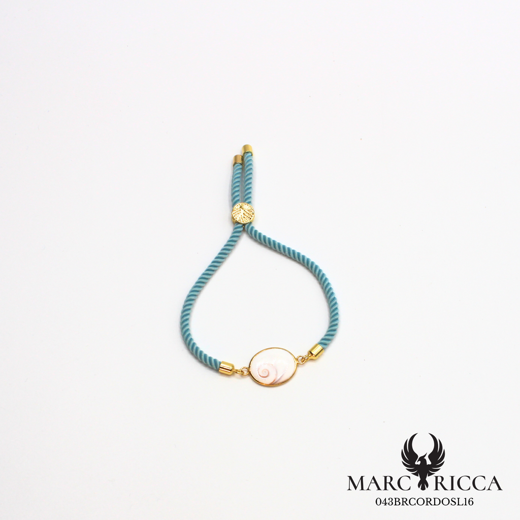 Bracelet Argent ou Vermeil & laiton œil de Sainte-Lucie Rouge