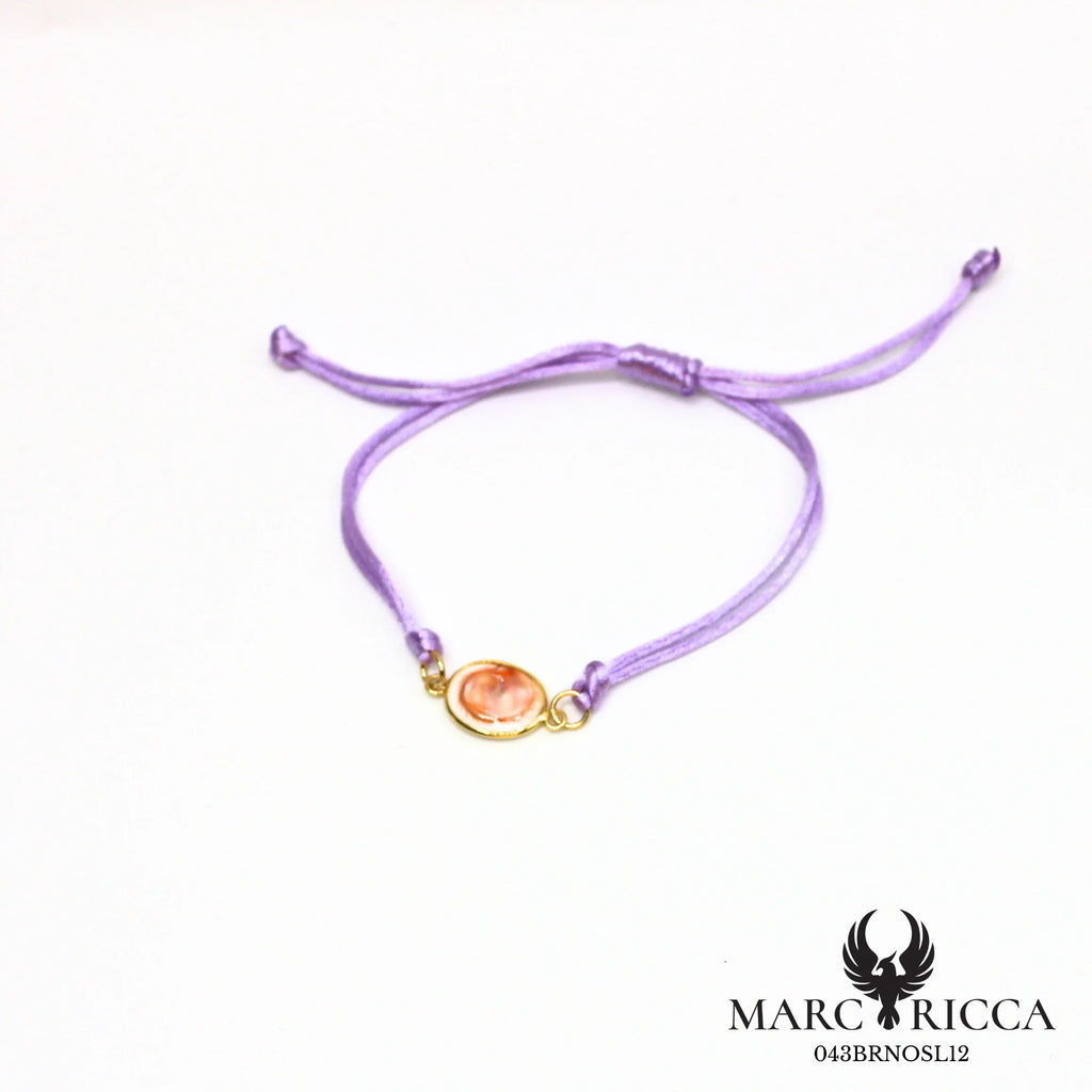 Bracelet cordon satin et œil de Sainte Lucie