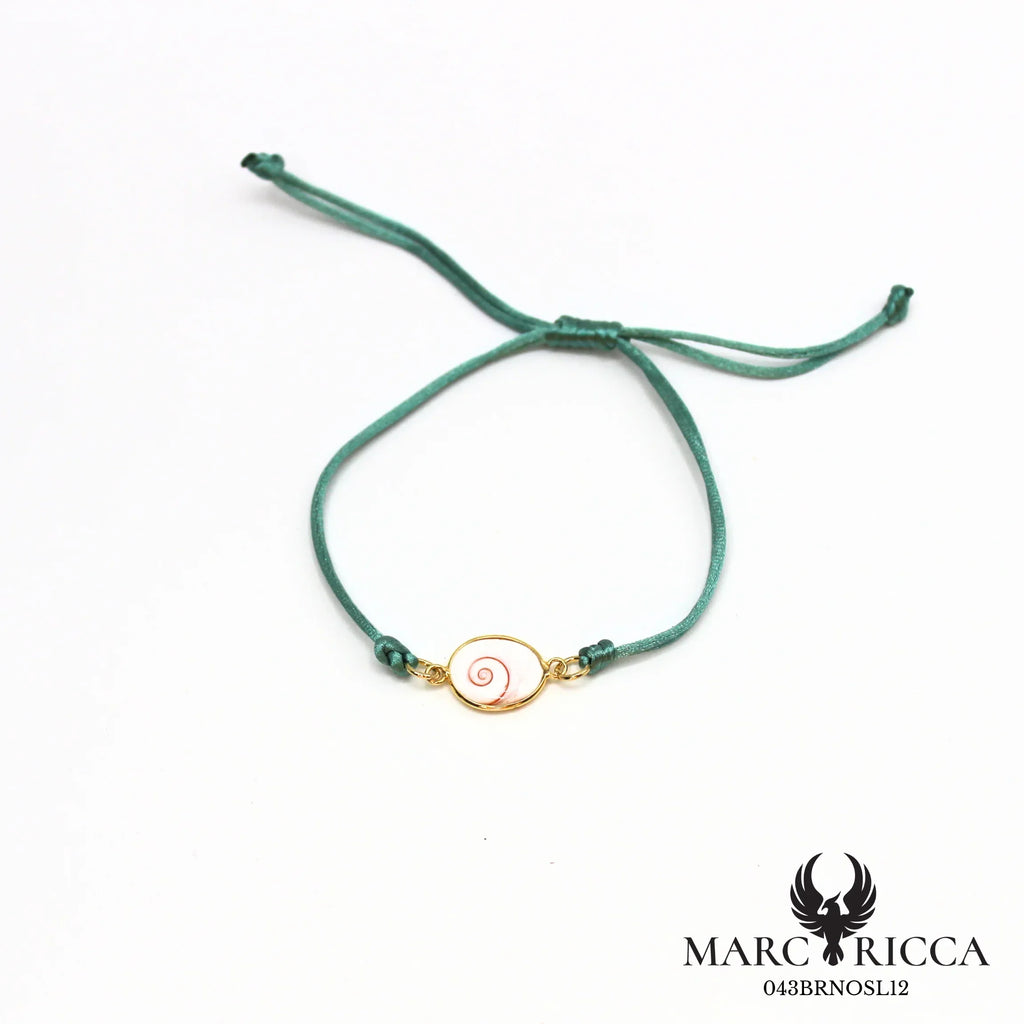Bracelet cordon satin et œil de Sainte Lucie