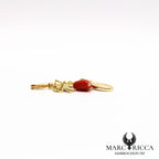 Broche Corail Coeur, Madone & Trèfle