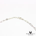 Collier chaine en argent avec corail cupolino