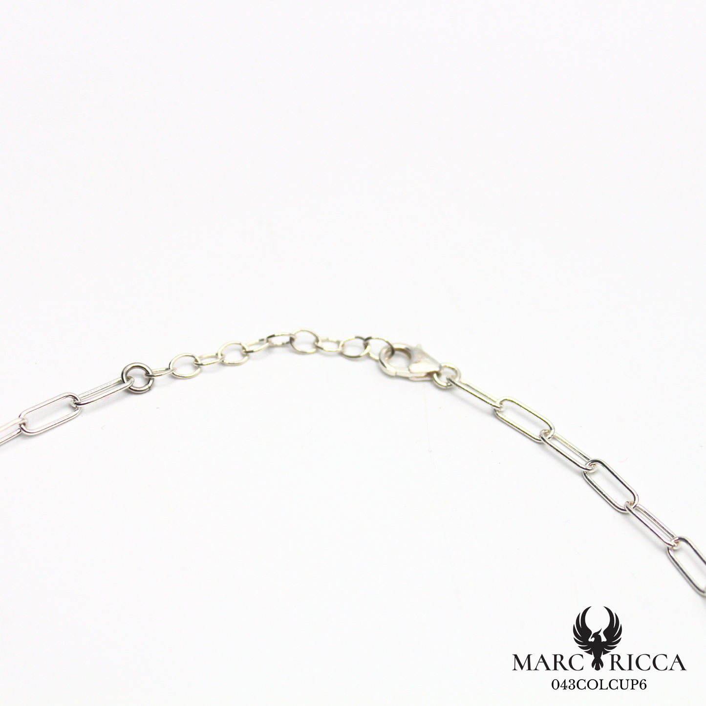 Collier chaine en argent avec corail cupolino