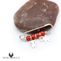 Broche Argent Corail Perles, Enfant & Tétine