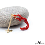 Pendentif Vermeil Corail Branche & Corse Broche