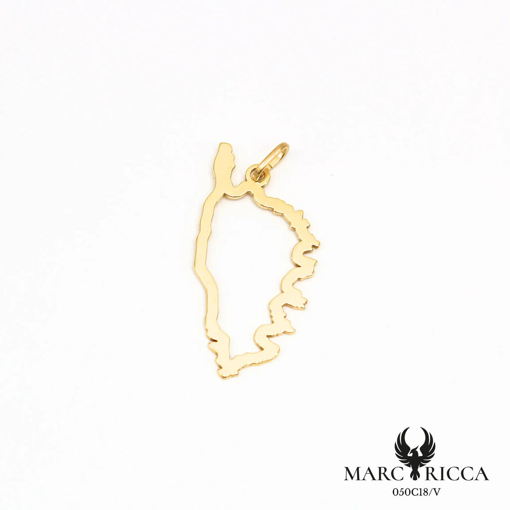 Pendentif corse creuse en vermeil ou argent