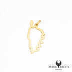 Pendentif corse creuse en vermeil ou argent