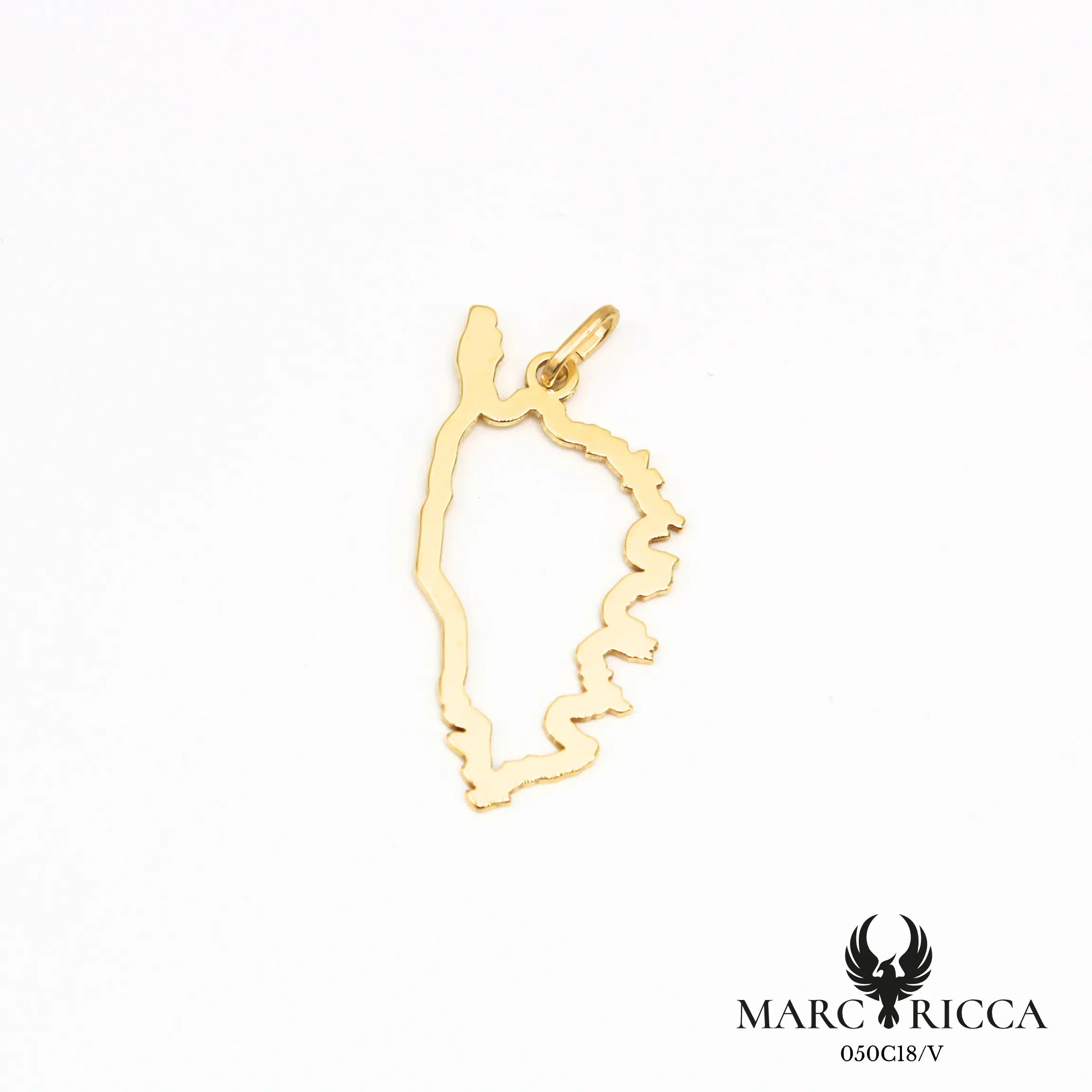 Pendentif corse creuse en vermeil ou argent