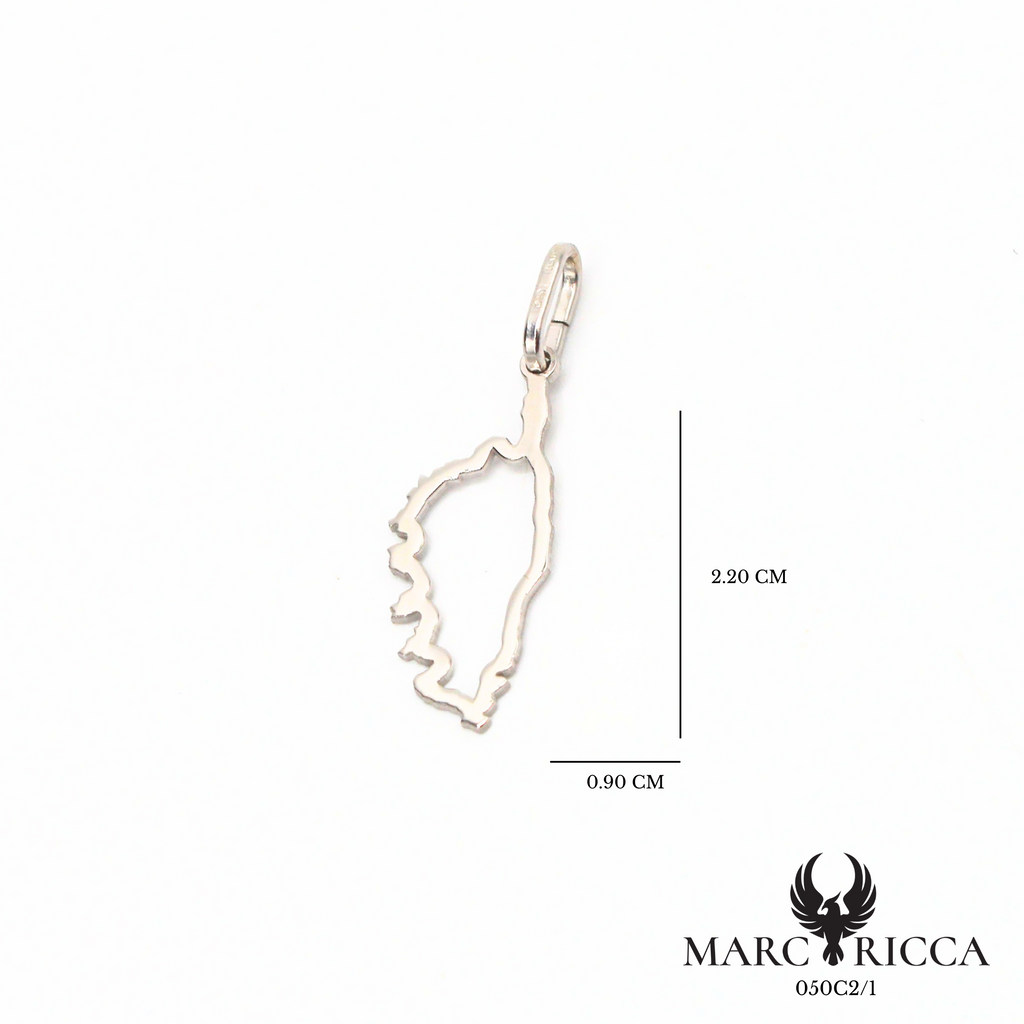 Pendentif corse creuse en vermeil ou argent
