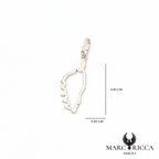Pendentif corse creuse en vermeil ou argent