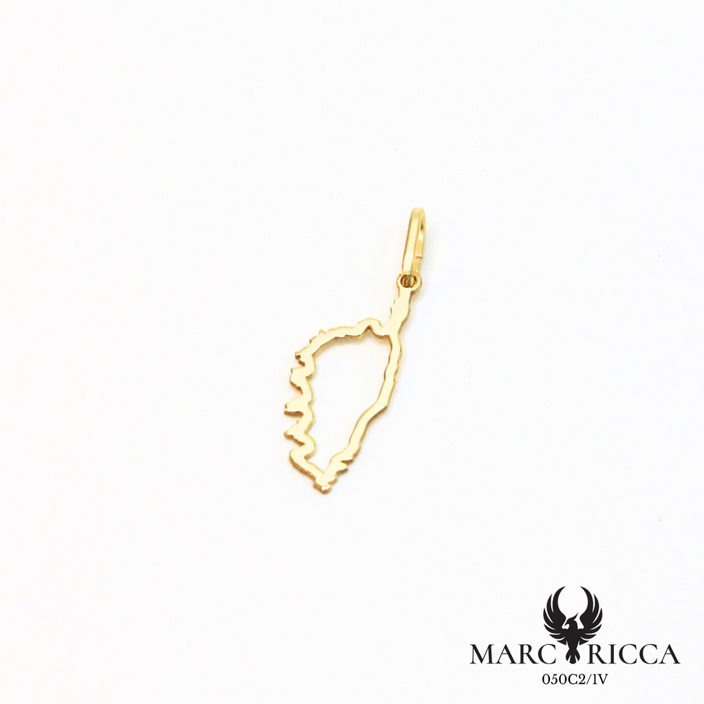 Pendentif corse creuse en vermeil ou argent