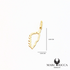 Pendentif corse creuse en vermeil ou argent