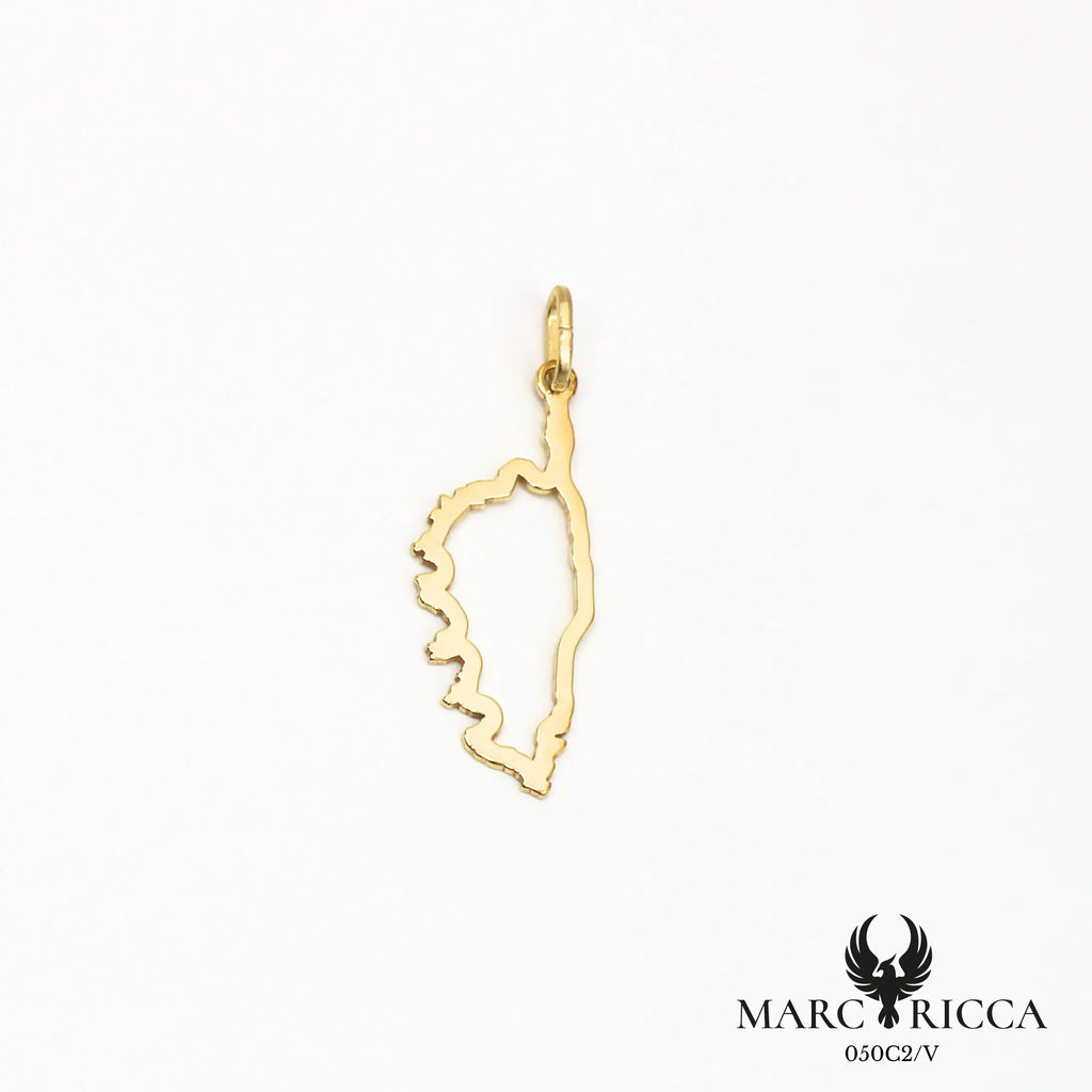 Pendentif corse creuse en vermeil ou argent