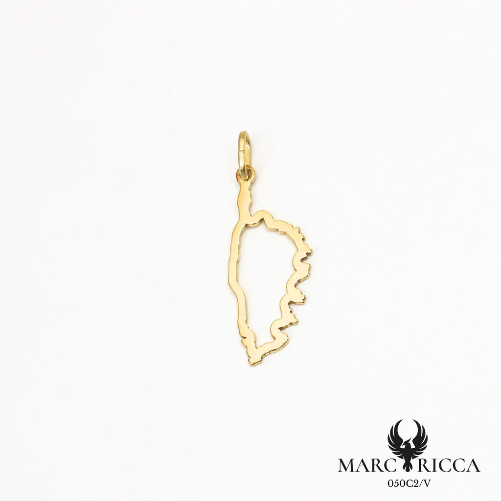 Pendentif corse creuse en vermeil ou argent