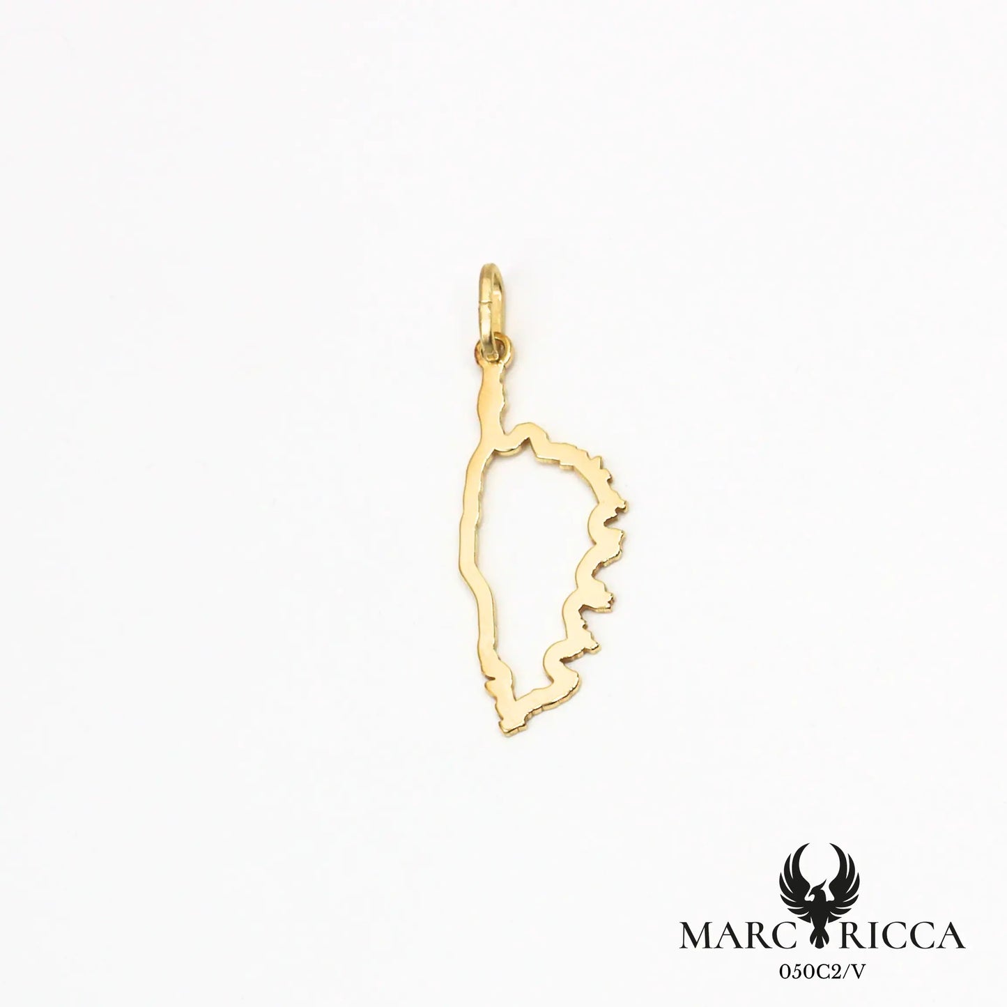 Pendentif corse creuse en vermeil ou argent